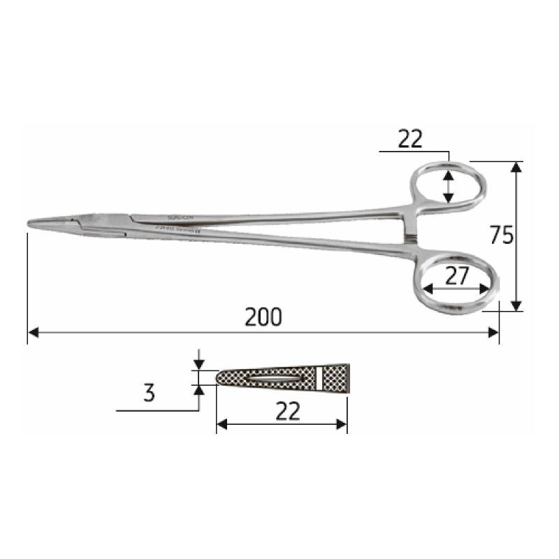 Голкотримач Crile-Wood, 20 см, J-24-013, Surgicon